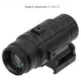 UTG 3X Magnifier with Flip-to-side W/E Adjustable QD Mount- SCP-MF3WEQS